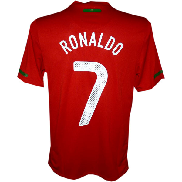 Portugal hjemme trøje med Ronaldo 7 tryk