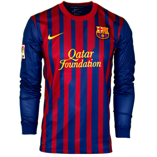 FC Barcelona hjemme trøje 2011/12 med lange ærmer