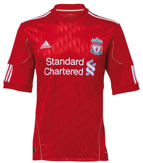 Liverpool hjemme trøje 2010-12