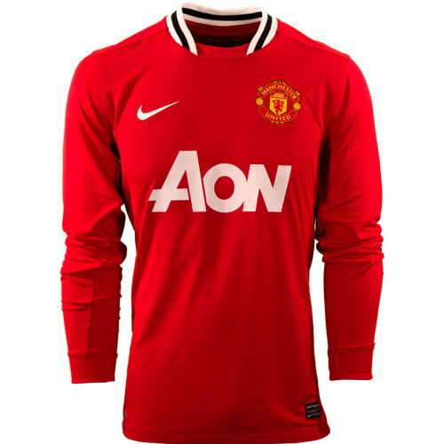 Manchester United hjemme trøje lange ærmer 2011/12