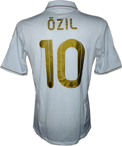 Real Madrid hjemme trøje 11-12 Ozil 10 tryk