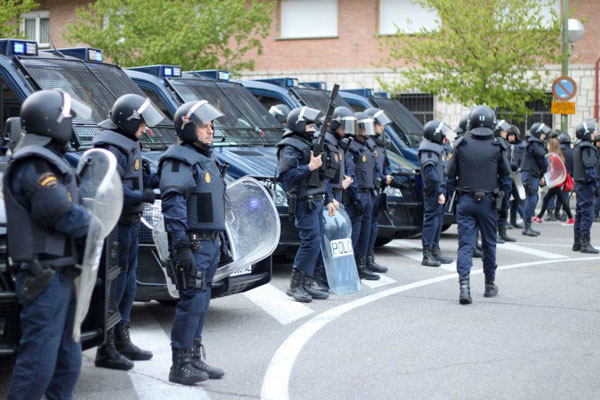 Spansk politi i Madrid