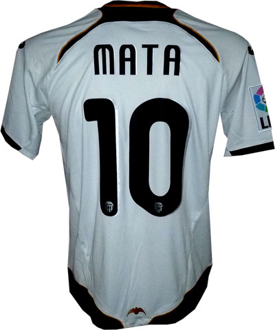 Valencia hjemme trøje 11-12 Mata 10